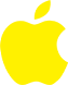 apple logo yellow
